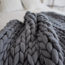 Load image into Gallery viewer, Merino Wool Chunky Blanket
