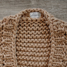 Load image into Gallery viewer, chunky cardigan knit cardigans women sweater sweaters oversized womens front knitted puff sleeve bubble pom bell long balloon sweatshirt trendy popcorn oversize lantern puffy fluffy sleeves drop shoulder beige cream tan dark grey white brown woman