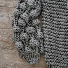 Load image into Gallery viewer, chunky cardigan knit cardigans women sweater sweaters oversized womens front knitted puff sleeve bubble pom bell long balloon sweatshirt trendy popcorn oversize lantern puffy fluffy sleeves drop shoulder beige cream tan dark grey white brown woman