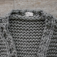 Load image into Gallery viewer, chunky cardigan knit cardigans women sweater sweaters oversized womens front knitted puff sleeve bubble pom bell long balloon sweatshirt trendy popcorn oversize lantern puffy fluffy sleeves drop shoulder beige cream tan dark grey white brown woman